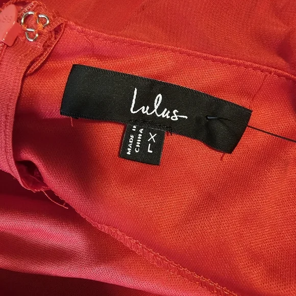 Lulus Never a Dull Moment Bright Red Tie-Strap Pleated Midi Dress, Size XL - Picture 11 of 11